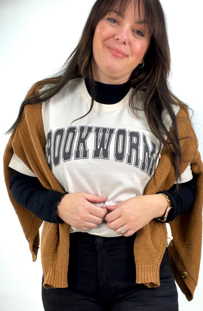 Bookworm Varsity Letter Graphic Tee