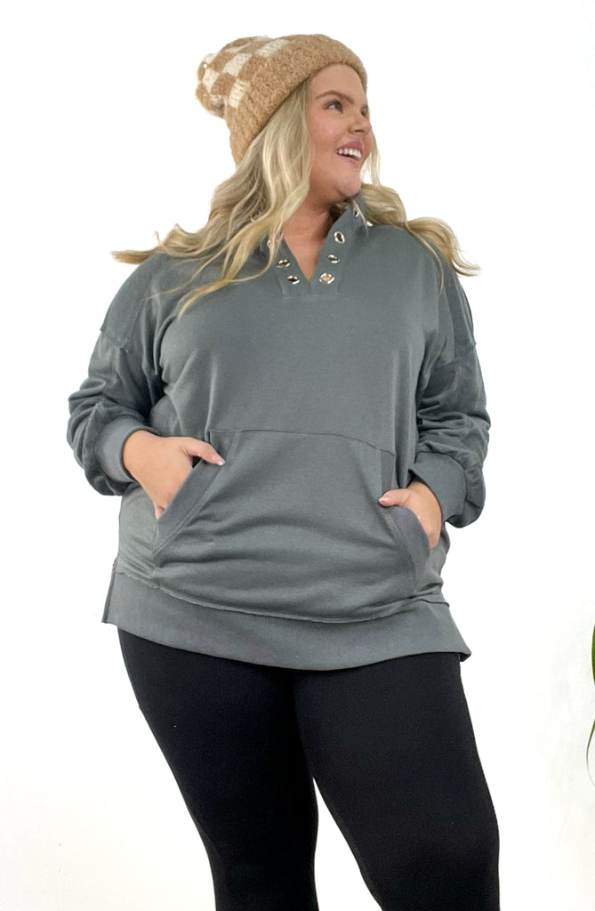 Easy Feelings Grommet Sweatshirt