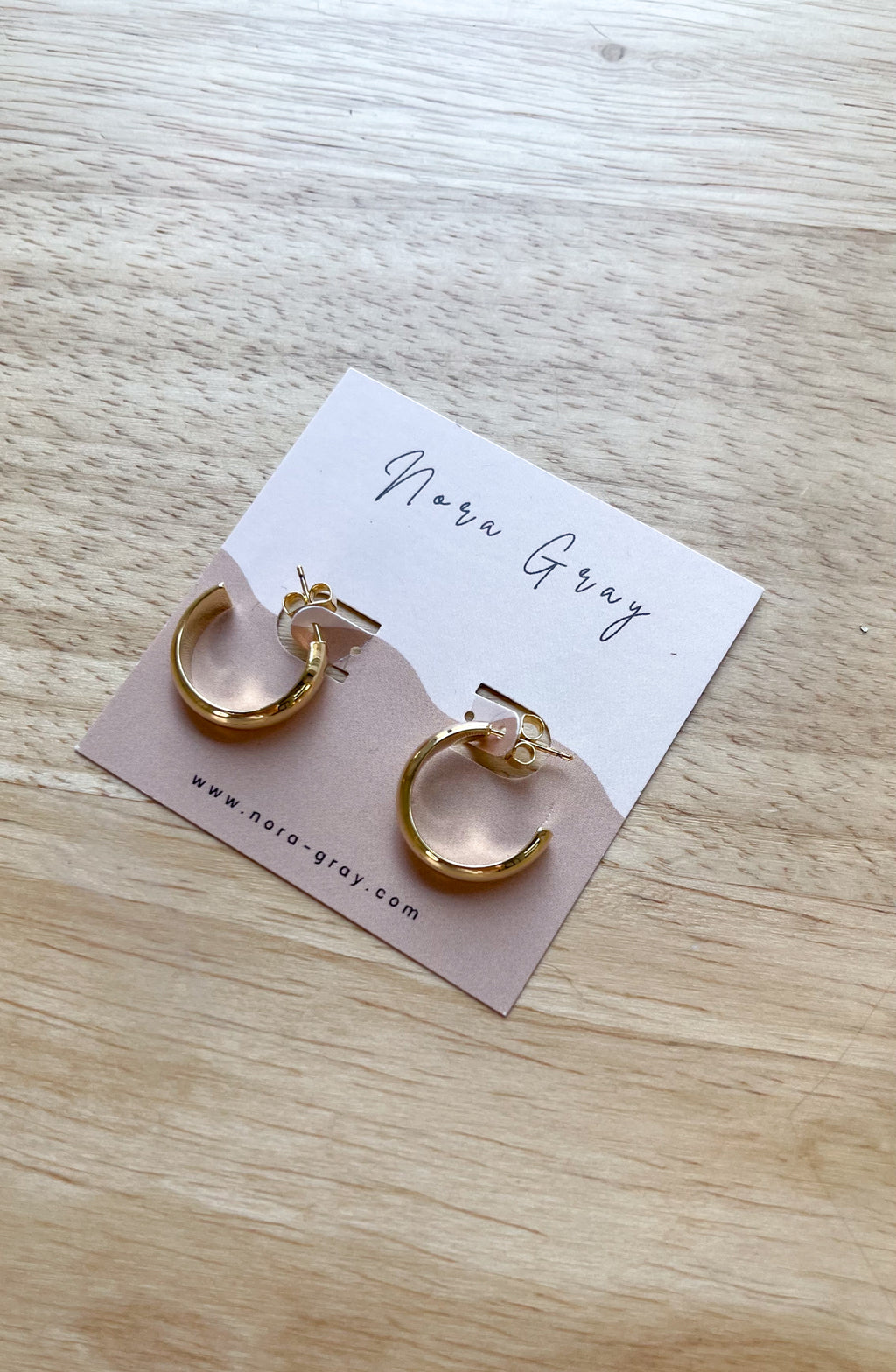 14K Gold-Dipped Open Hoops