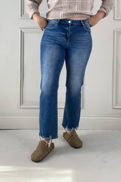 Risen High Rise Relaxed Straight Jean