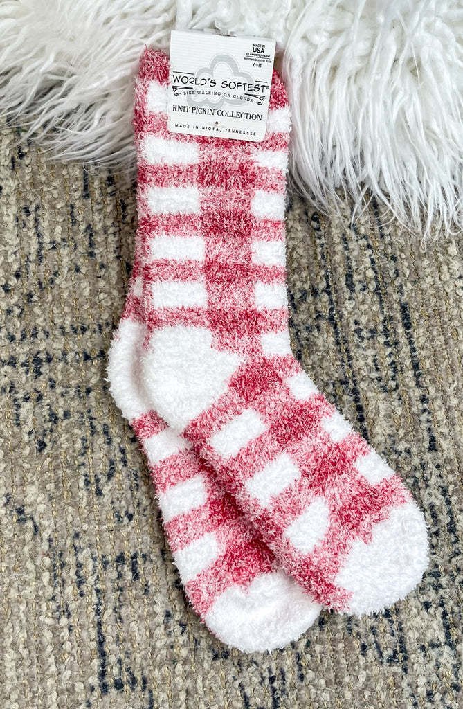 Holiday Knit Pickin' Fireside Checker Socks