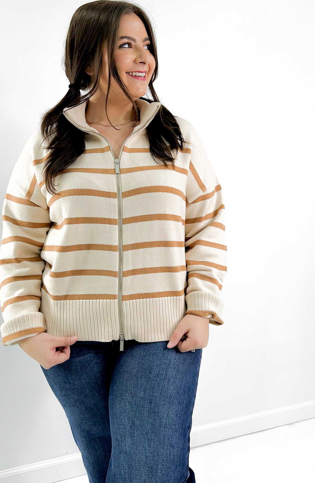 Casual Culture Zip Up Sweater