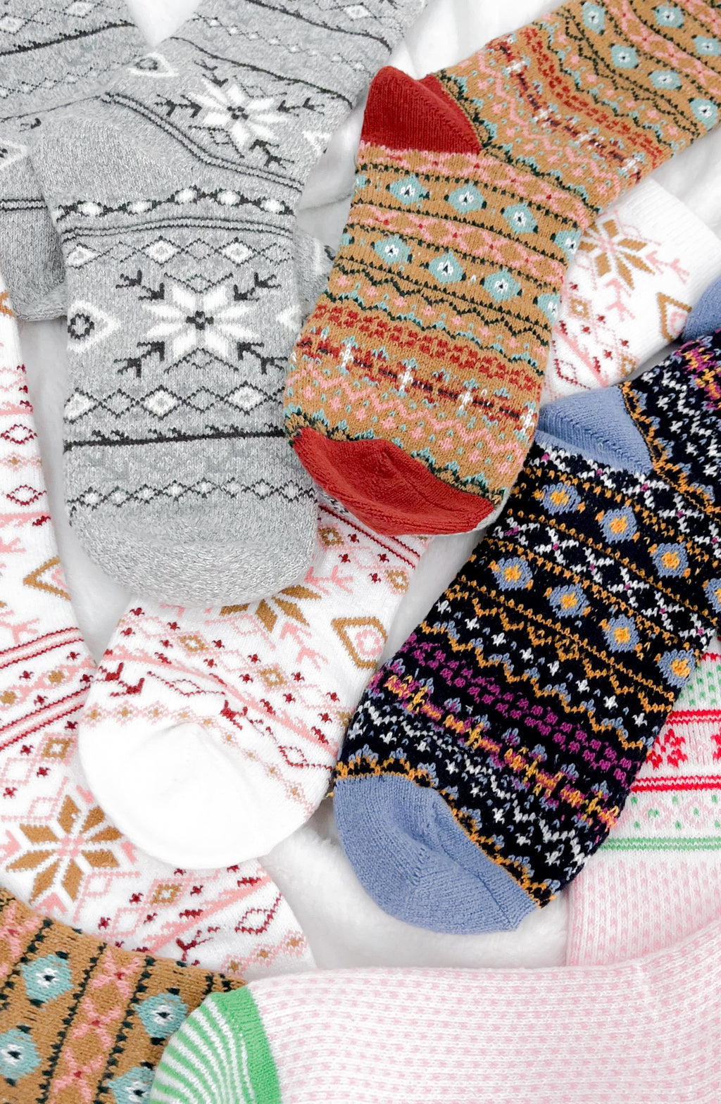 Nordic Holiday Crew Socks