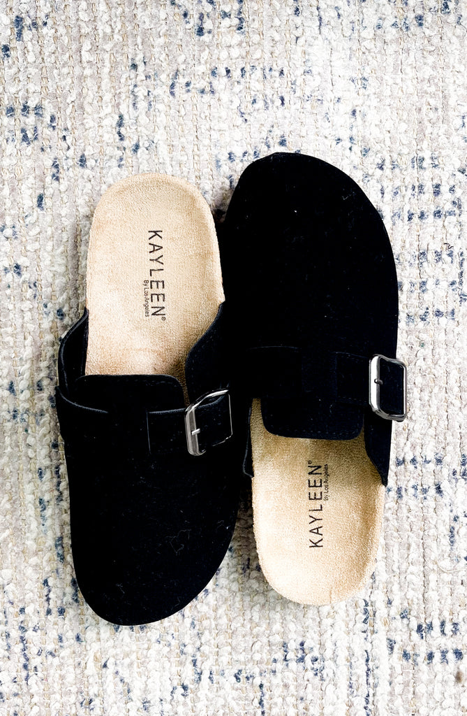 Suede Clog Slip On Shoes