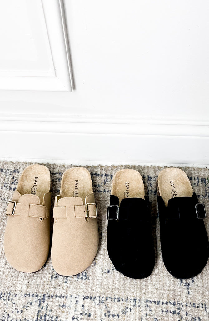 Suede Clog Slip On Shoes