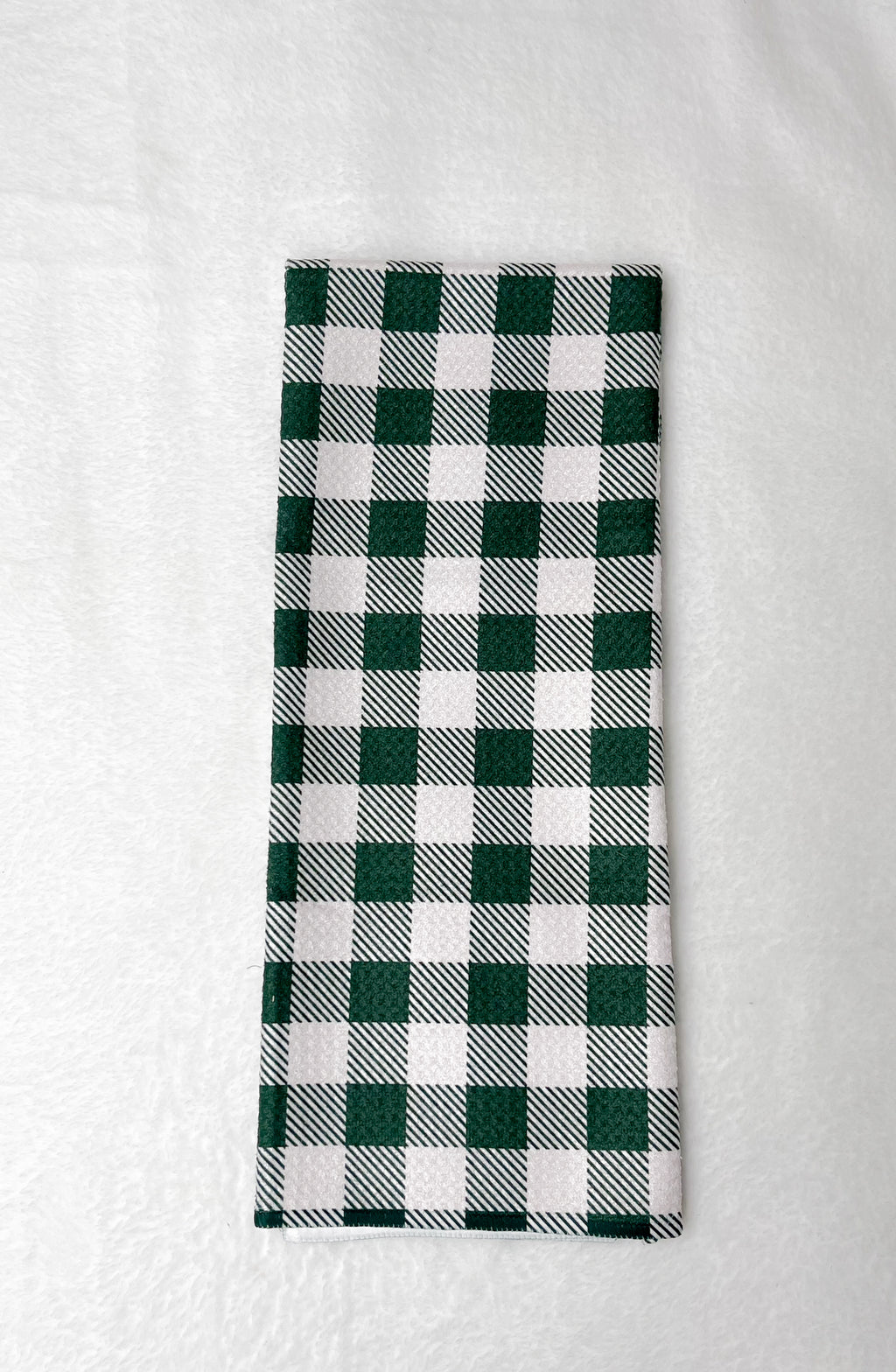 Christmas Gingham Kitchen Tea Towel