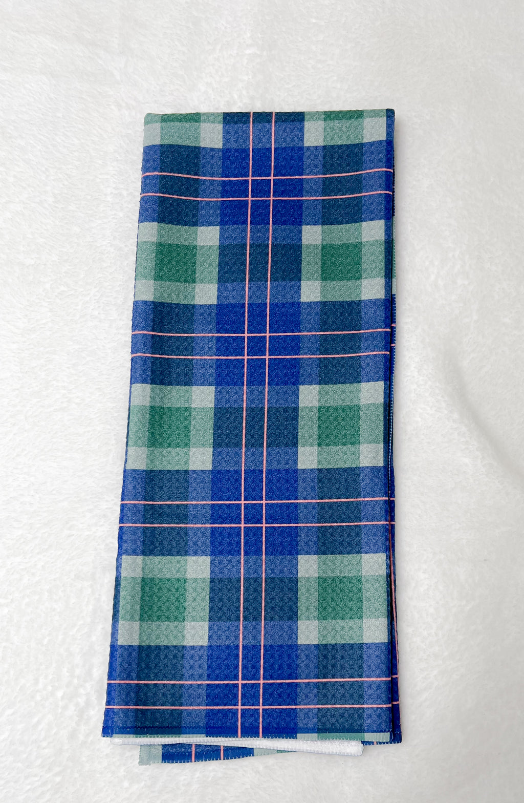 Winter Plaid Kitchen Tea Towel