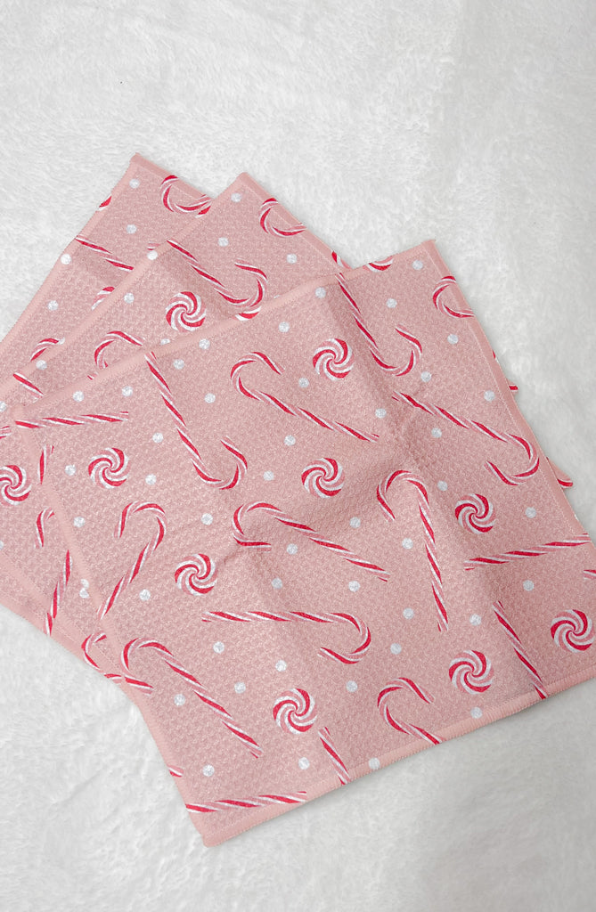 Pink Peppermint Dishcloth Set | 3 Pc