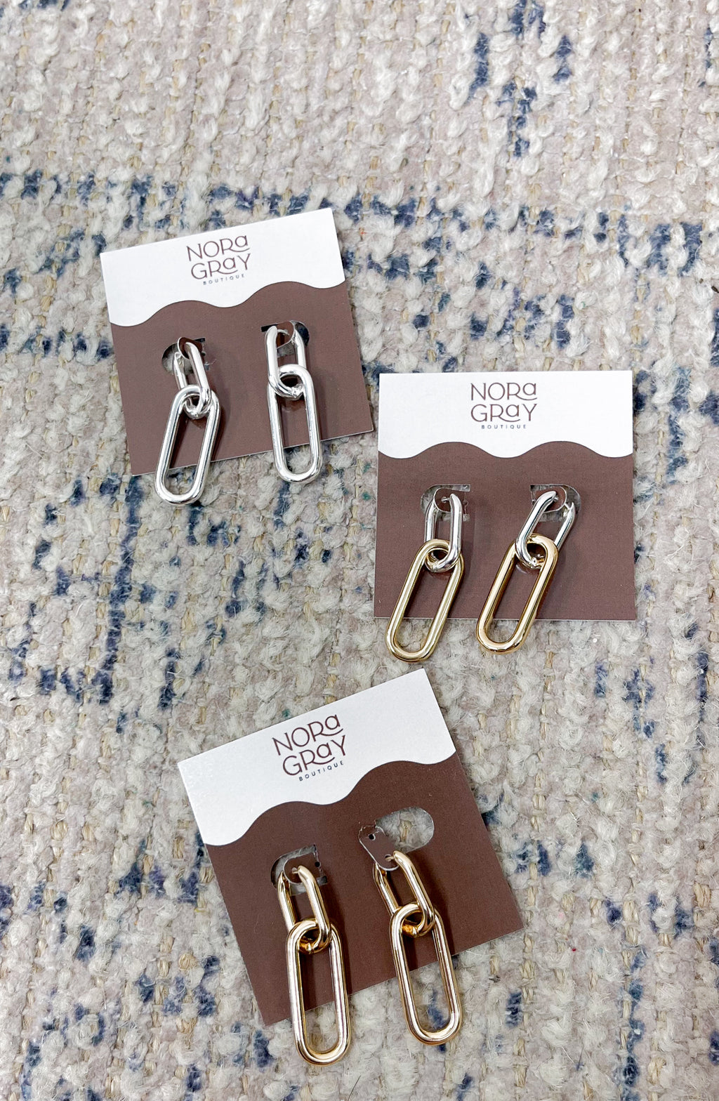 Metal Link Earrings