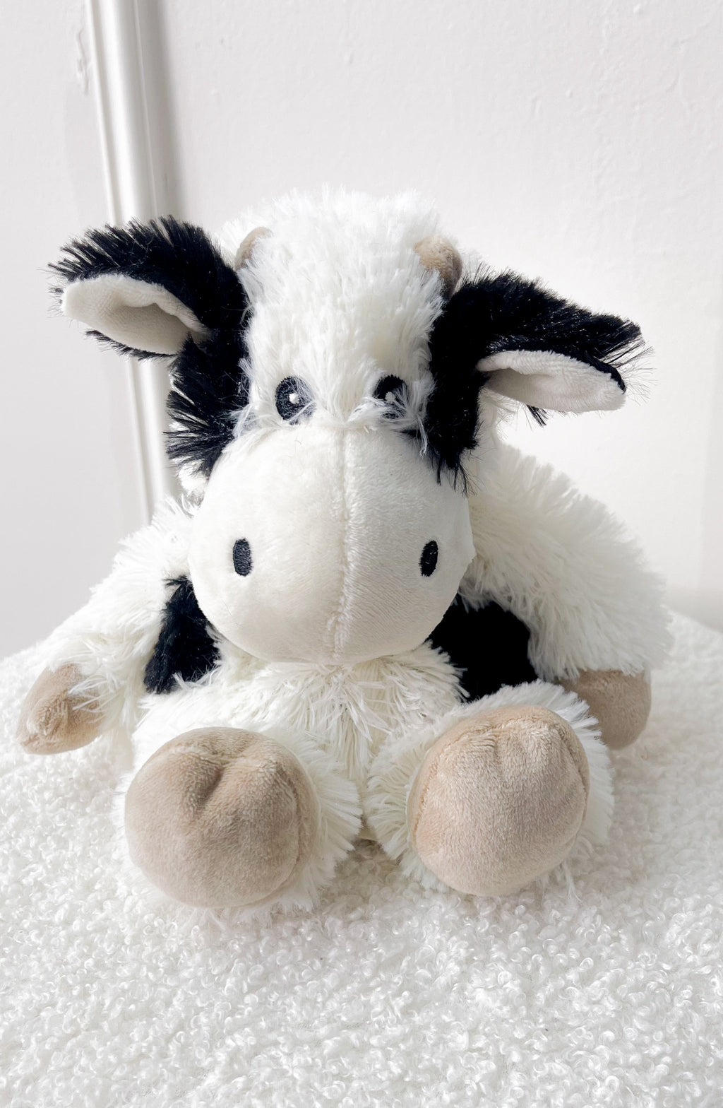 Black White Cow Warmies Junior