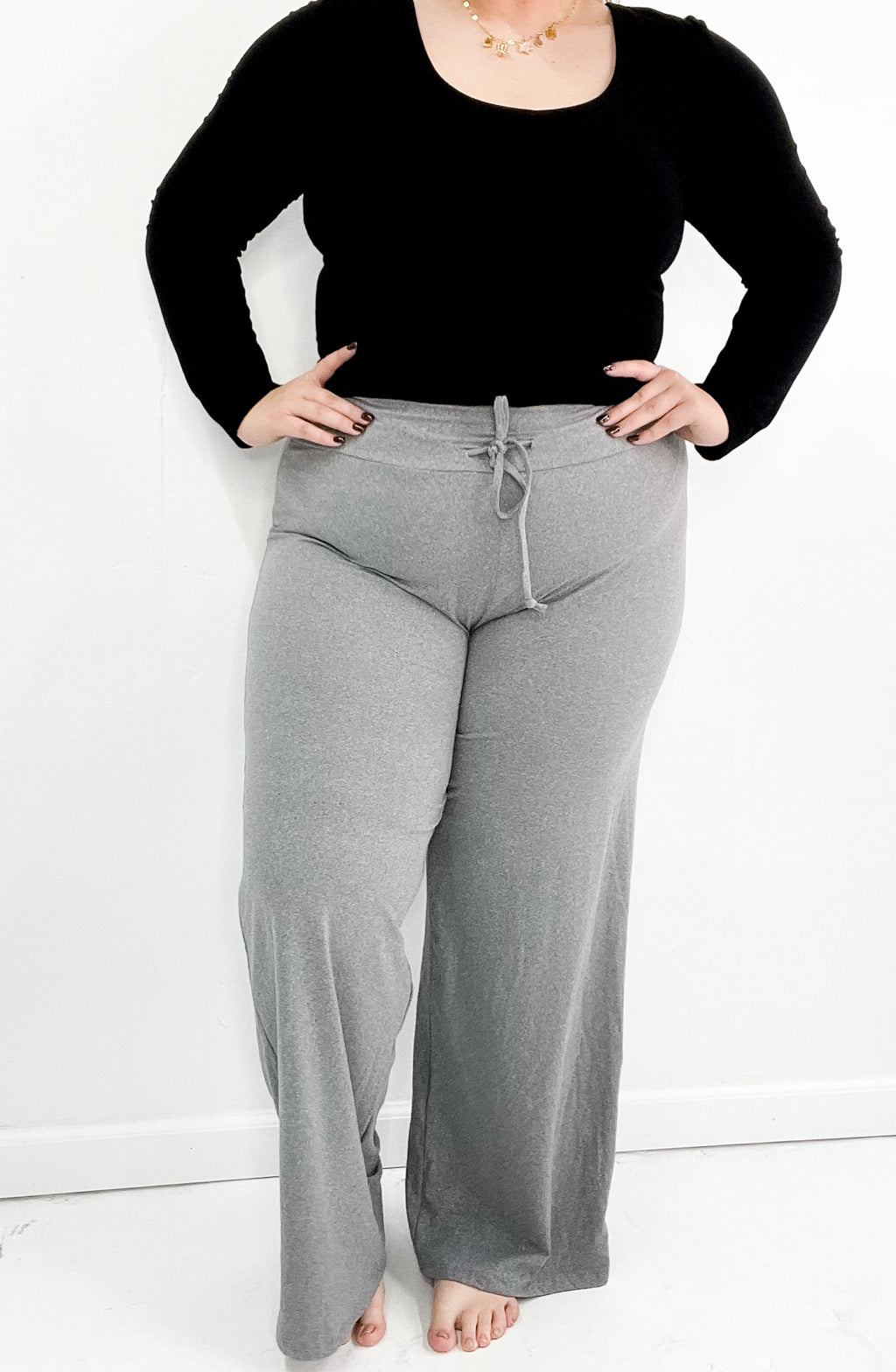 Curvy Buttery Soft Drawstring Pajama Pants