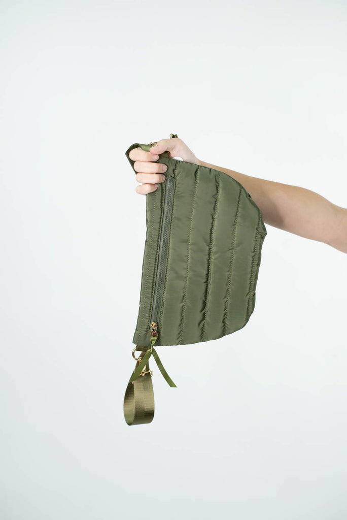 Blake Crescent Puffer Sling Bag