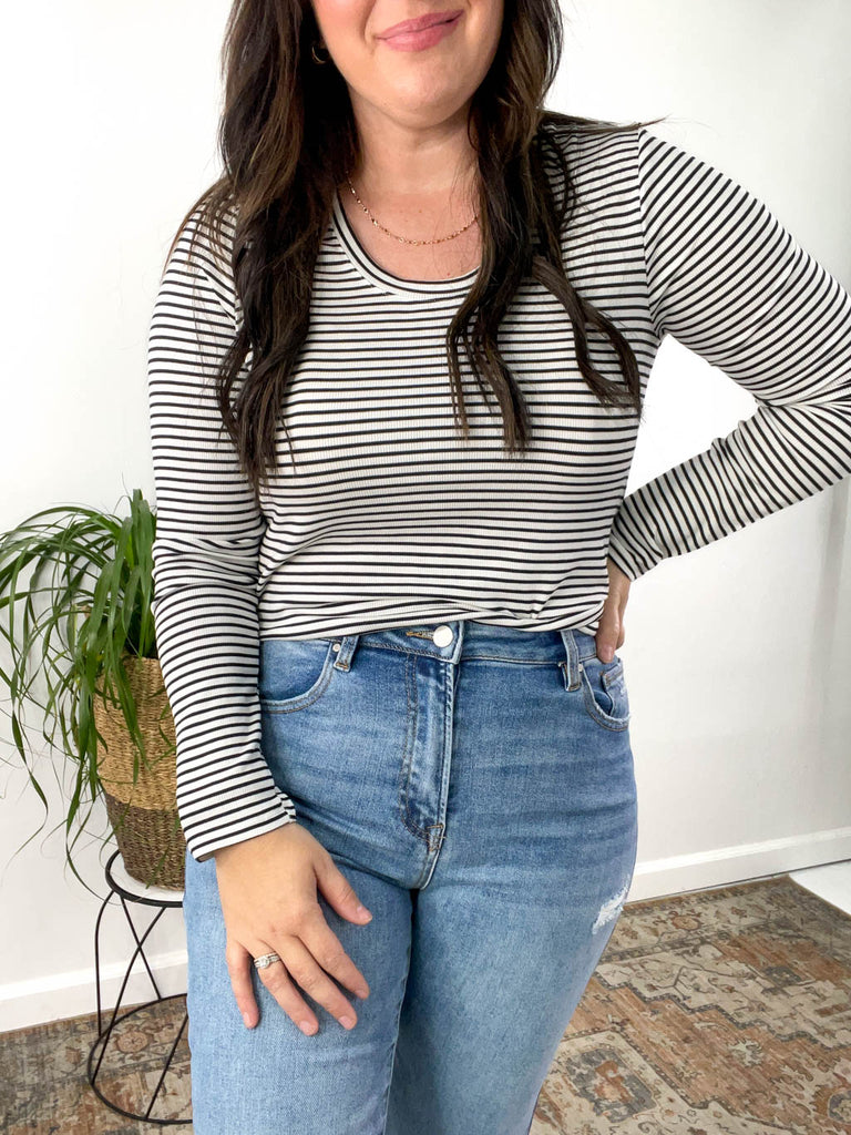 Lauren Long Sleeve Stripe Top