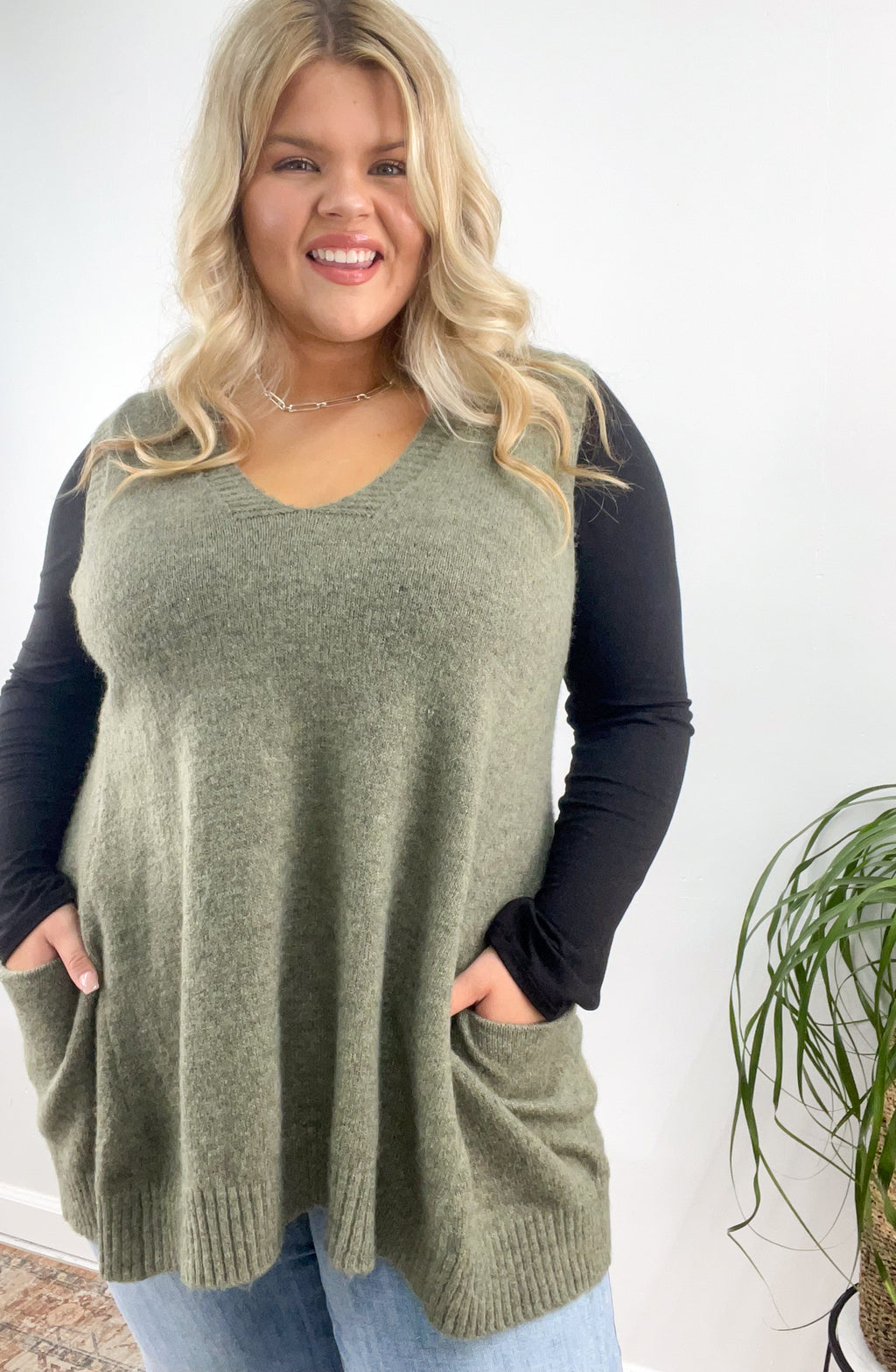 Bobbie Curvy Oversize Cottage Sweater