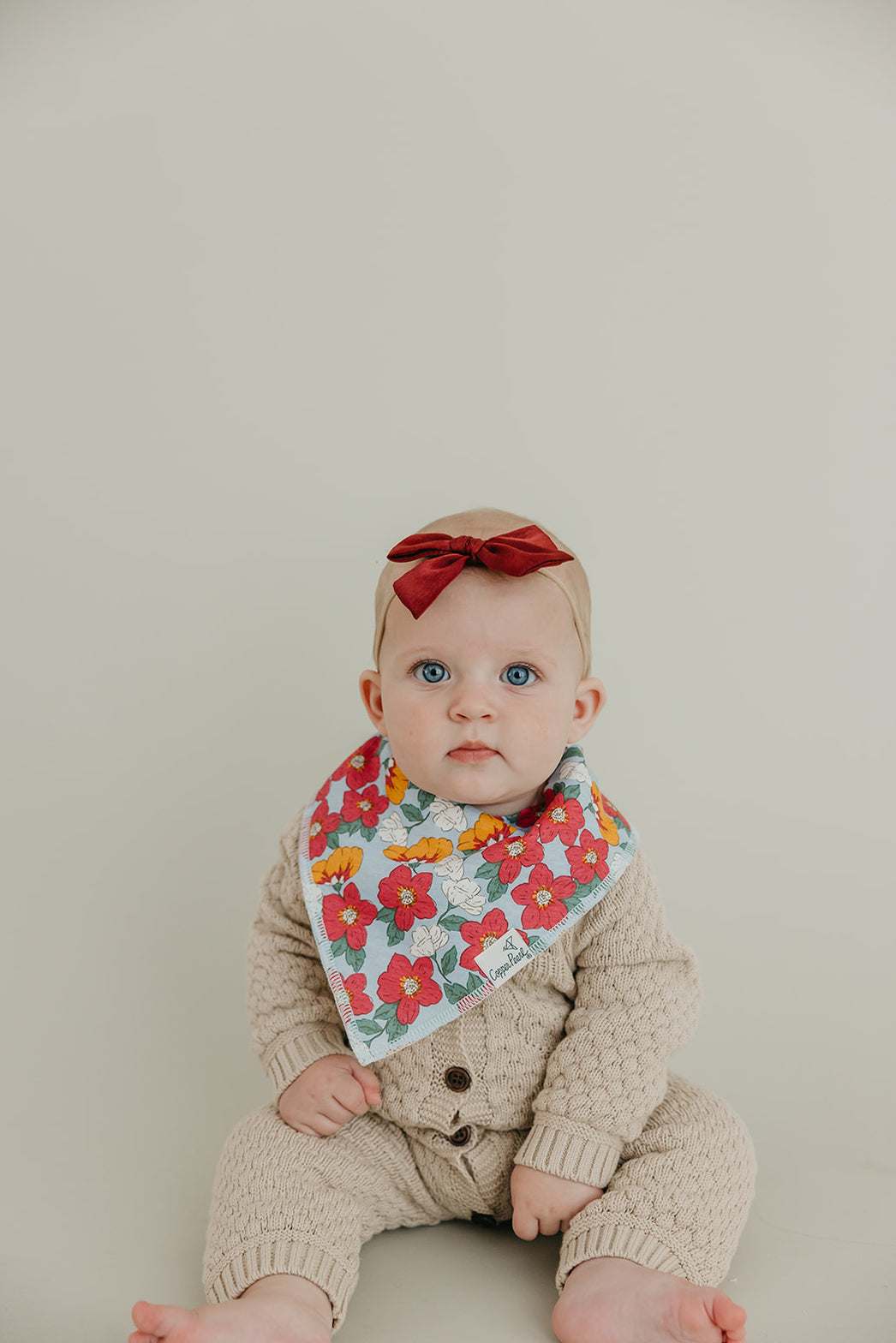 Ivy Bandana Bib Set (4-Pack) | Copper Pearl