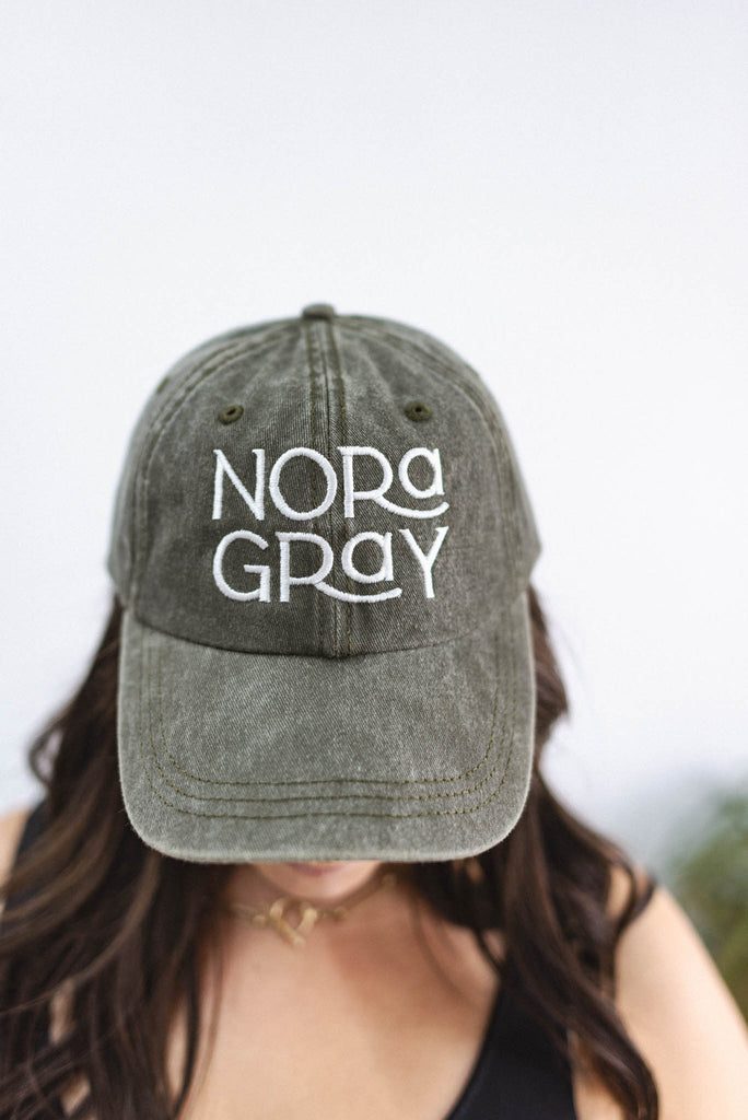 Embroidered Nora Gray Baseball Hat