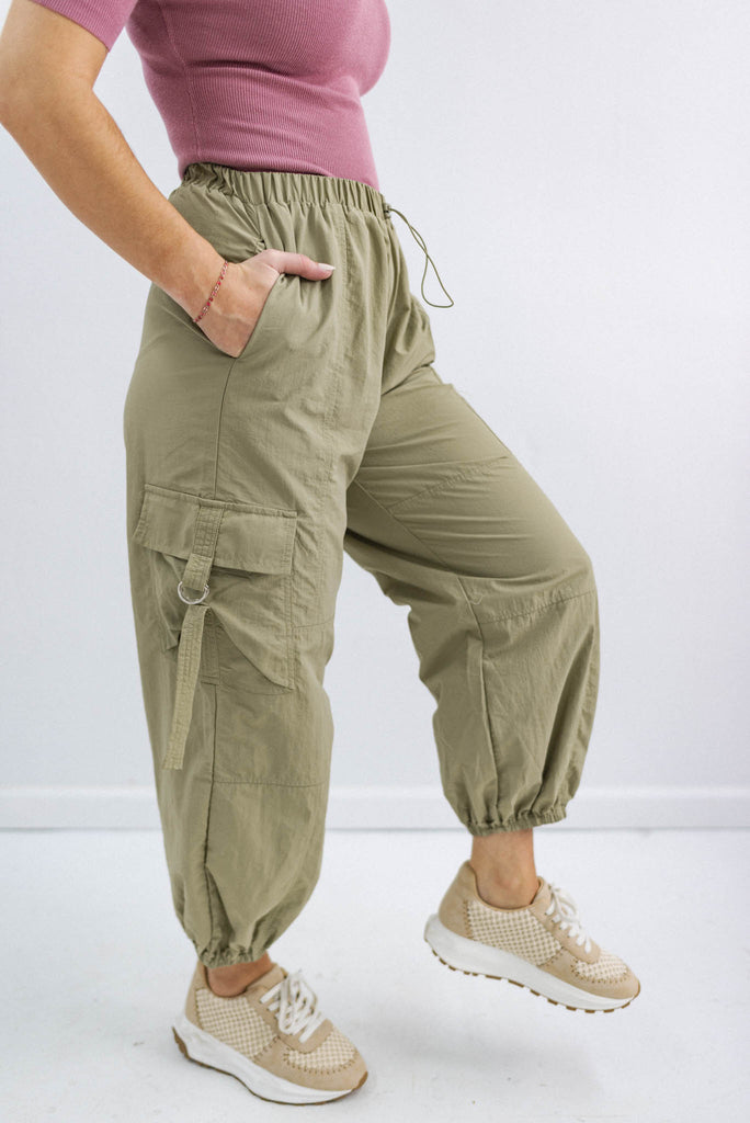 Shenanigans Elastic Cuff Cargo Joggers