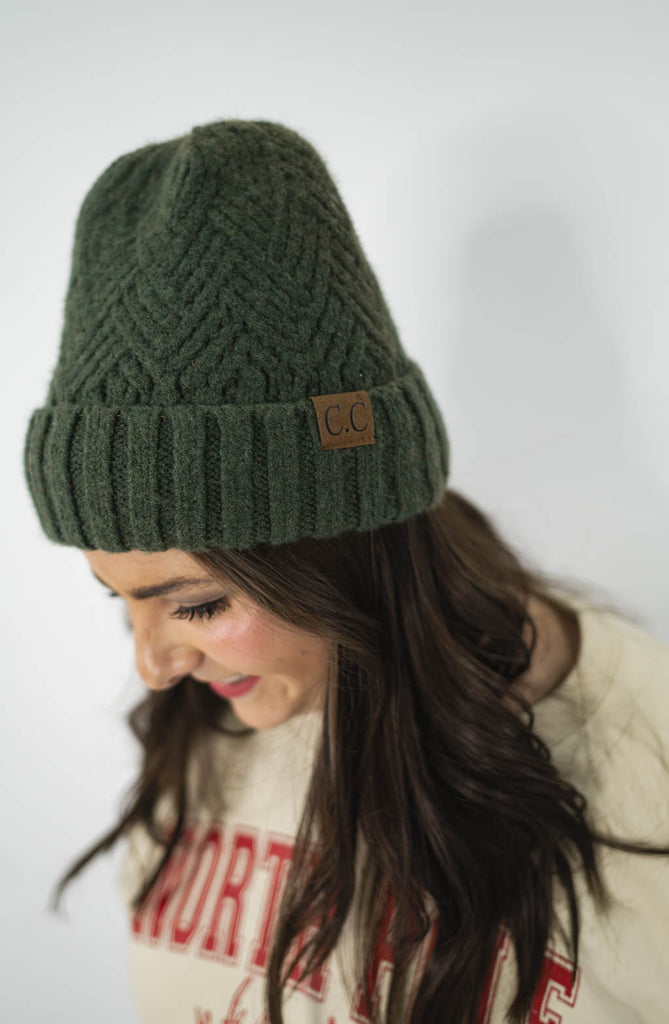 C.C. Criss Cross Knit Beanie | 6 Colors