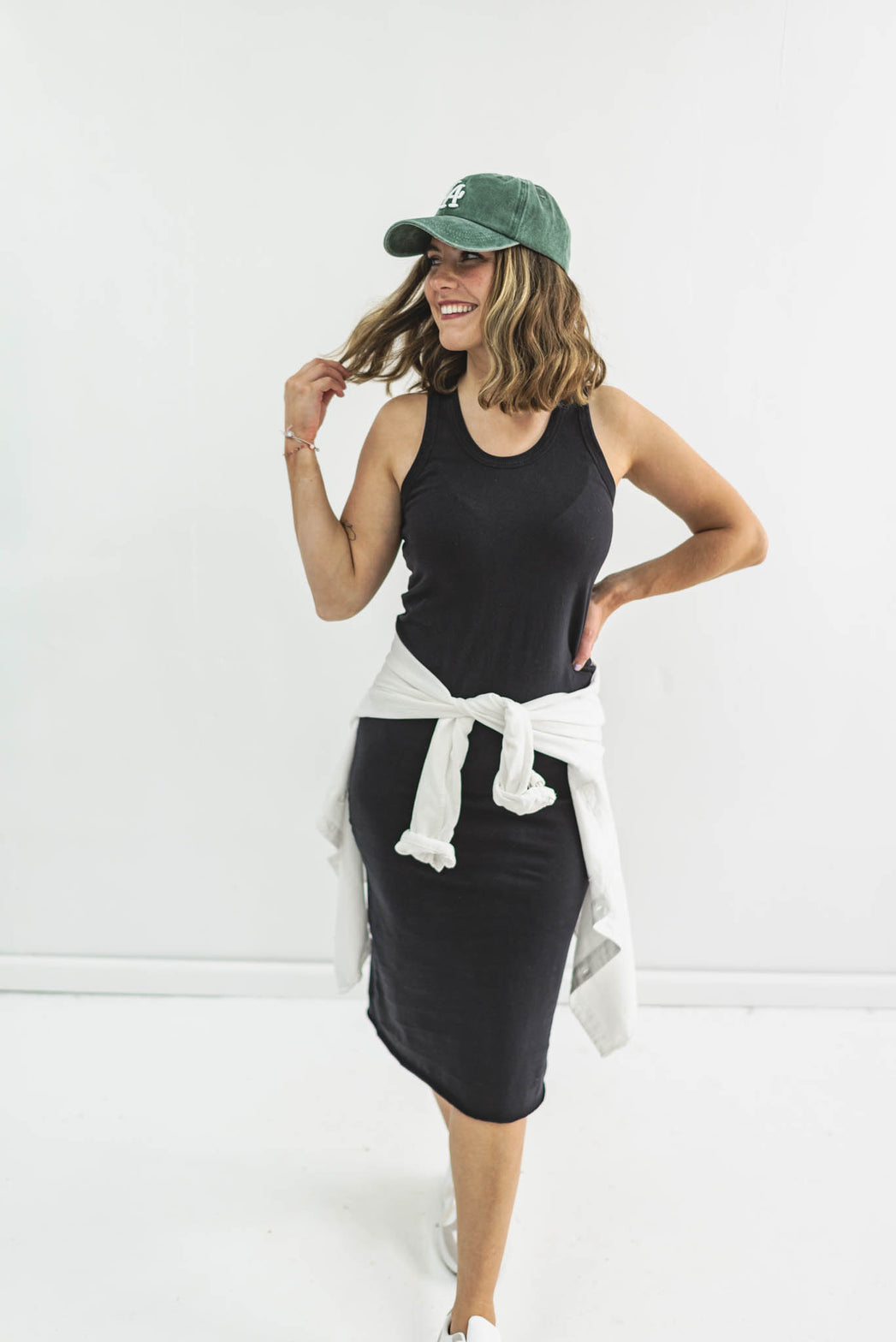 Dip In The Pool Sleeveless Shift Dress