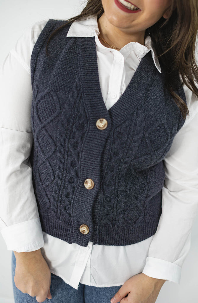 Rowan Cable Knit Sweater Vest