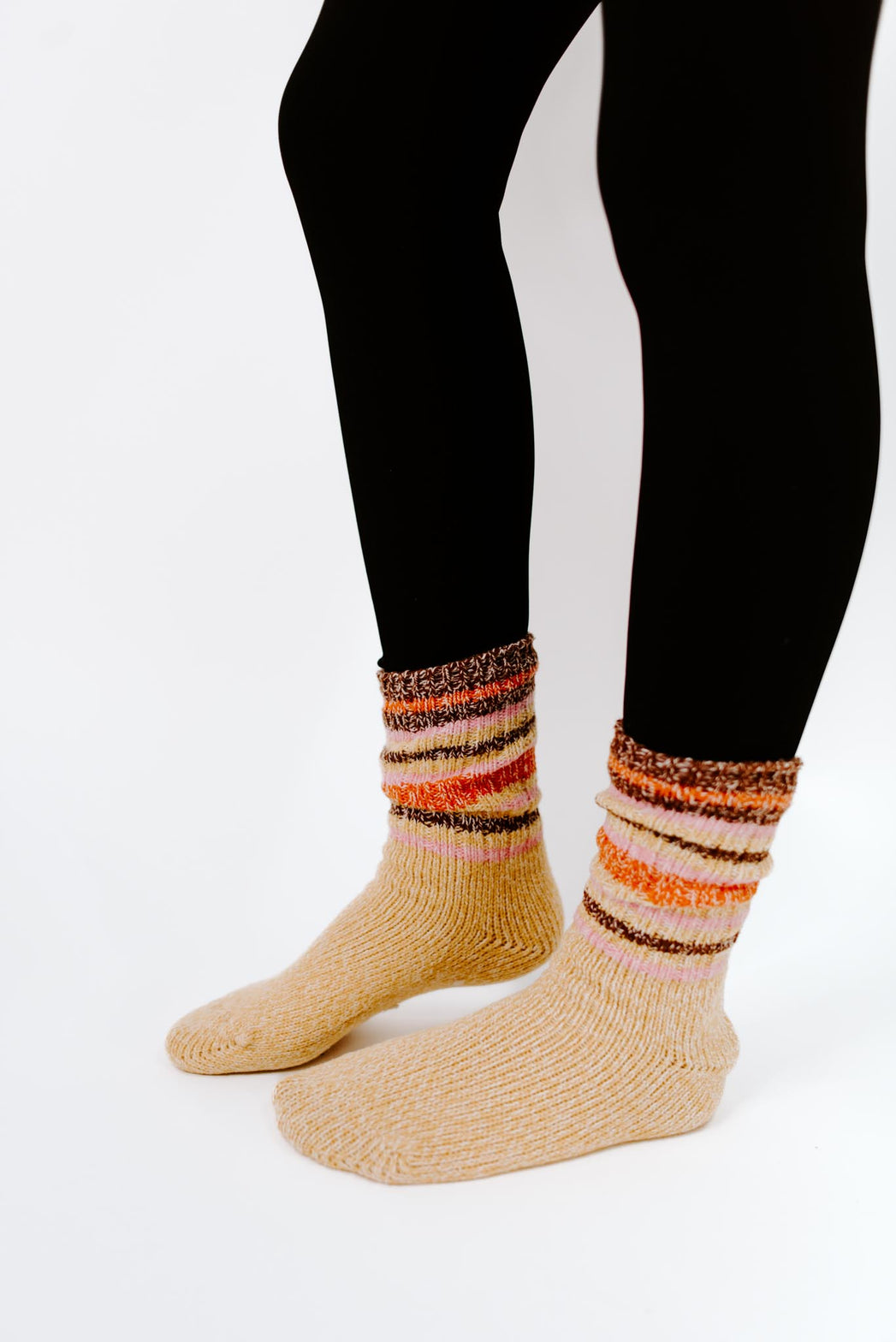 Stripe Ragg Crew Socks