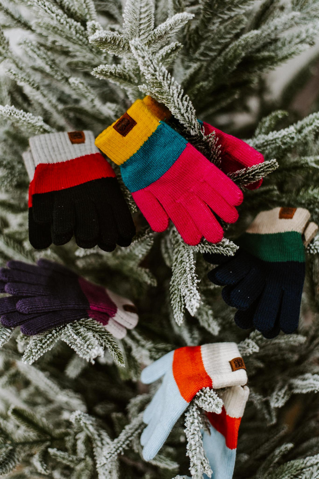 Wonderland Color Block Kids Gloves