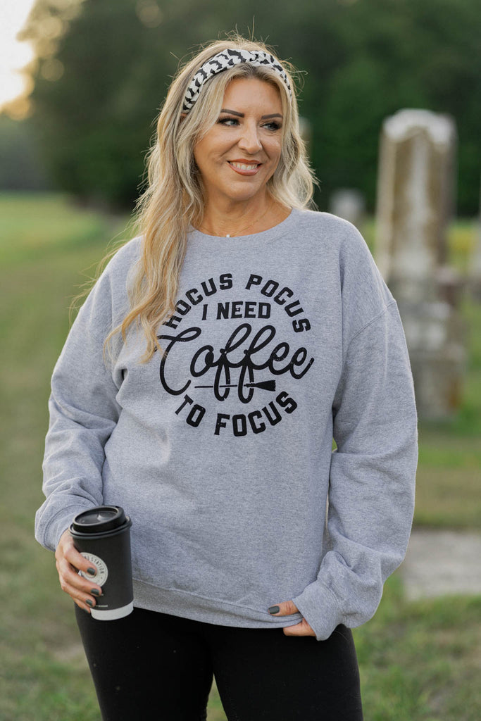 Hocus Pocus Coffee Graphic Sweatshirt