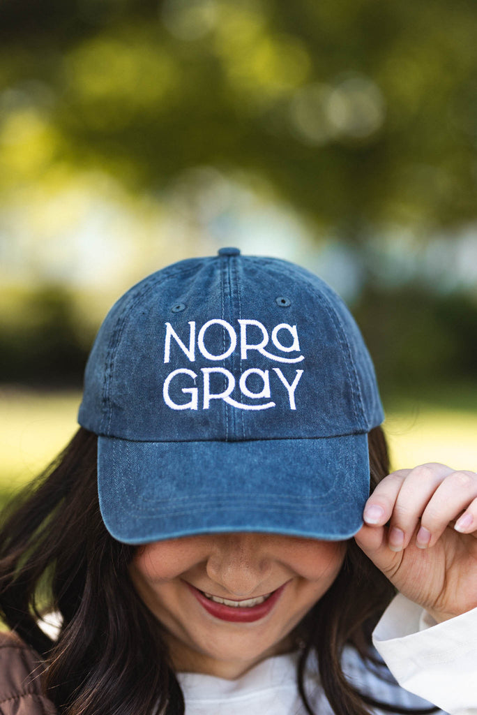 Embroidered Nora Gray Baseball Hat