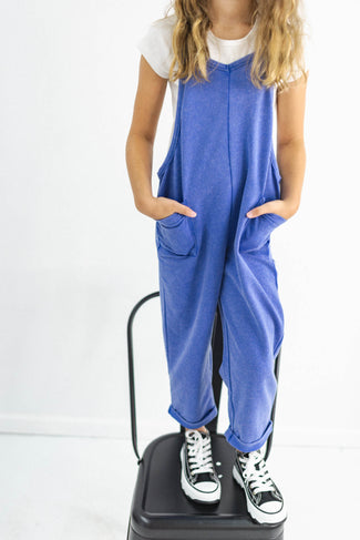 Kids Oversized Washed Jumpsuit