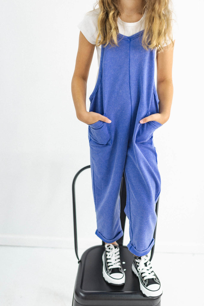 Kids Oversized Washed Jumpsuit