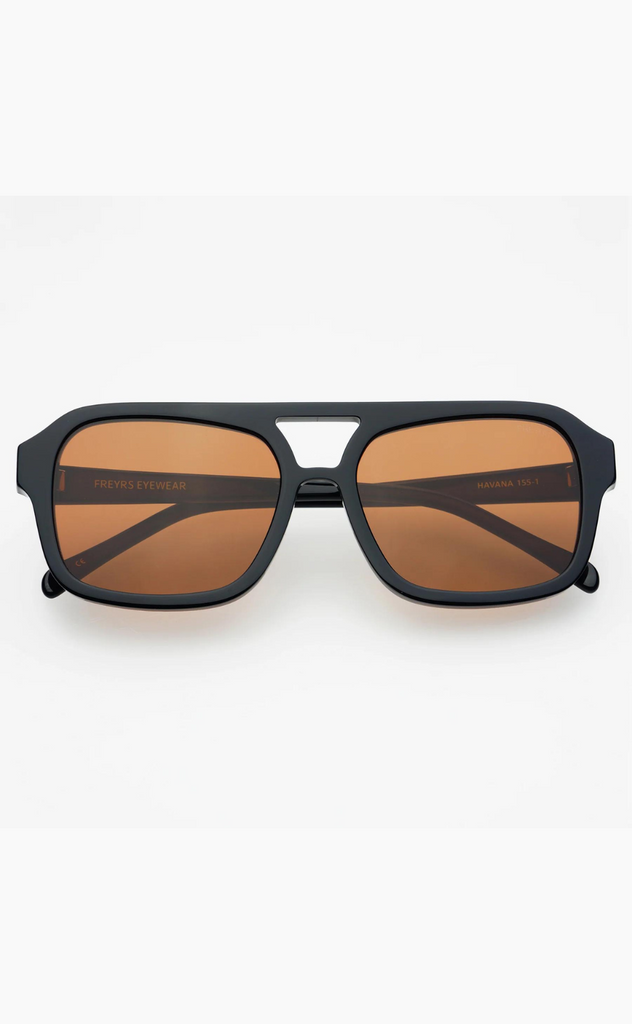 Freyrs Havana Black Sunglasses