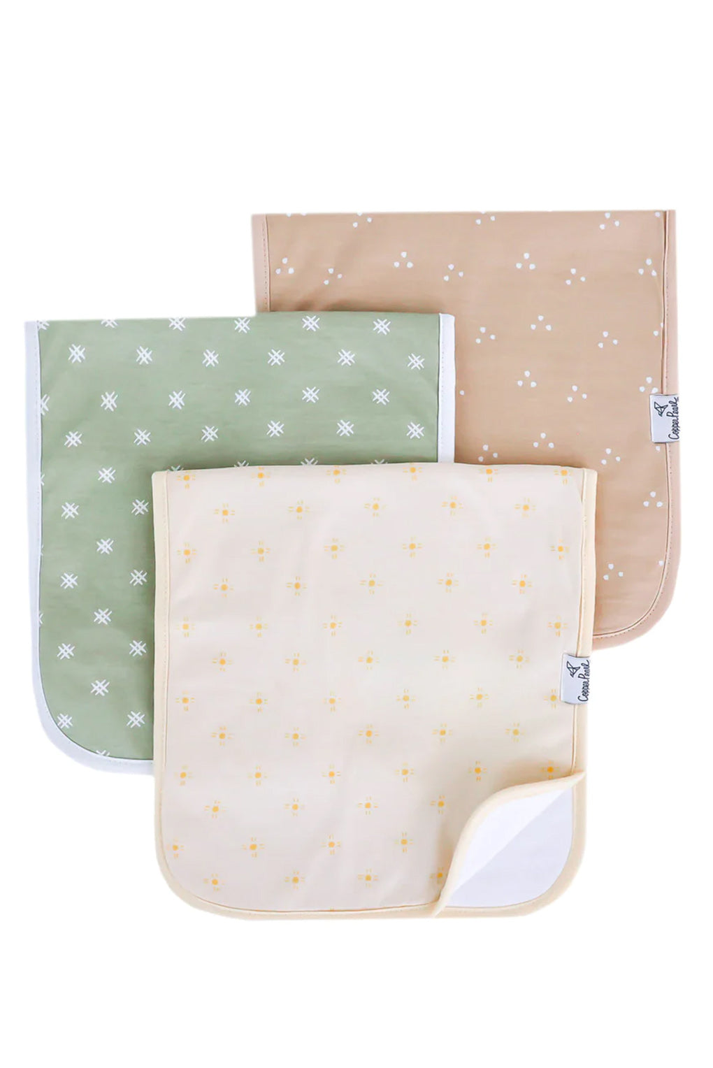 Santa Fe Burp Cloth Set (3-Pack) | Copper Pearl