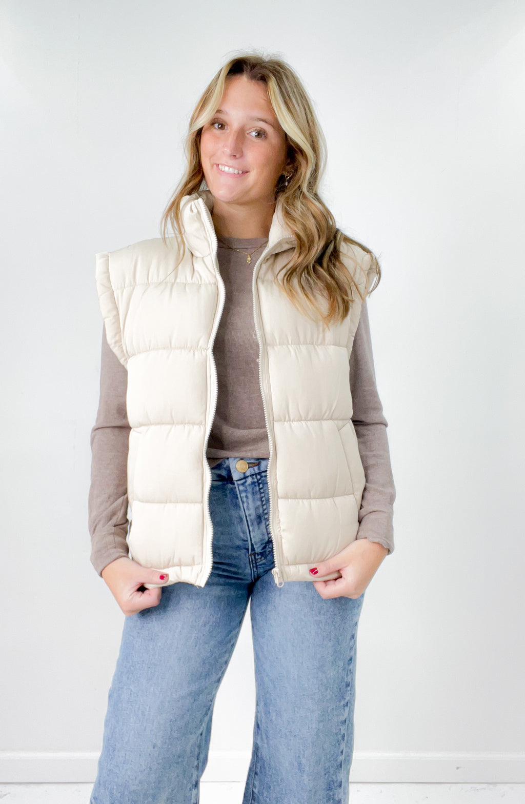 High Neck Comfy Puffer Vest