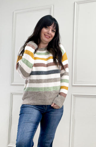 Multicolor Stripe Sweater