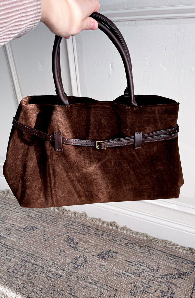 Large Capacity Brushed Suede Bag