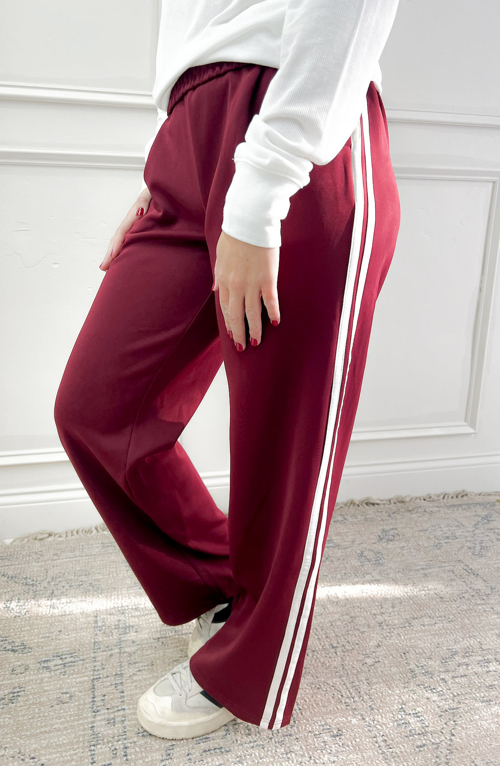 Wide Leg Track Pants